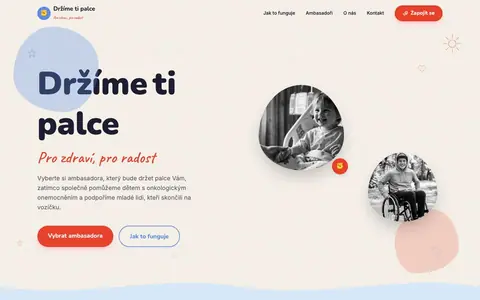 Web Držíme ti palce